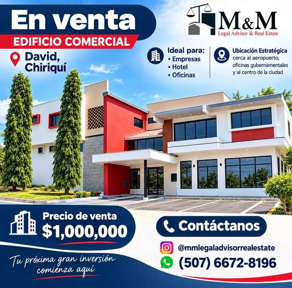 Edificio Comercial en David: ubicación estratégica y fácil acceso para tu negocio
