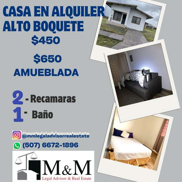 Casa de 2 recamaras en Boquete