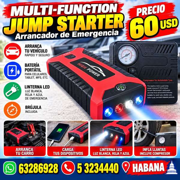 Arrancador y bomba de aire 