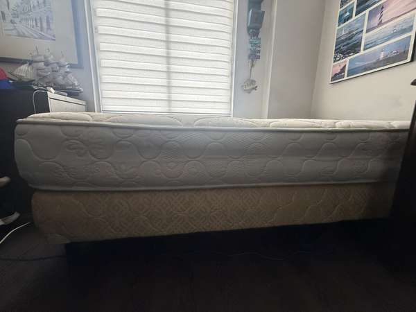 Se vende Box Spring + Colchon de cama twin.