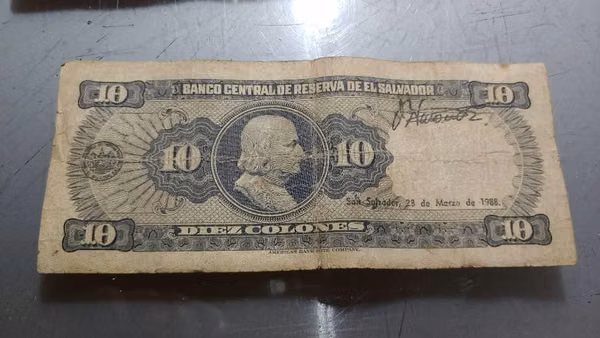 Billete de 10 colones