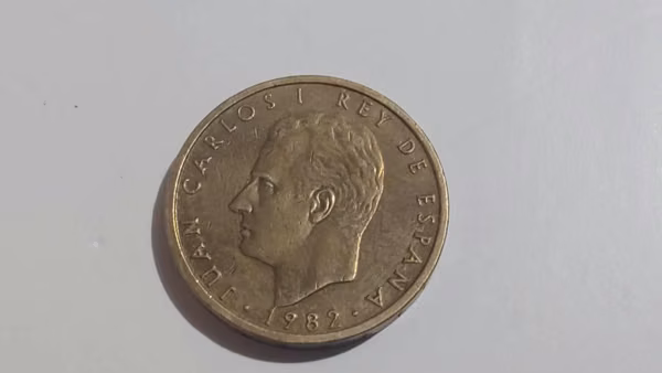 Moneda de cien pesetas España 1982