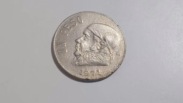 Moneda de 1 Peso Mexicano 1971