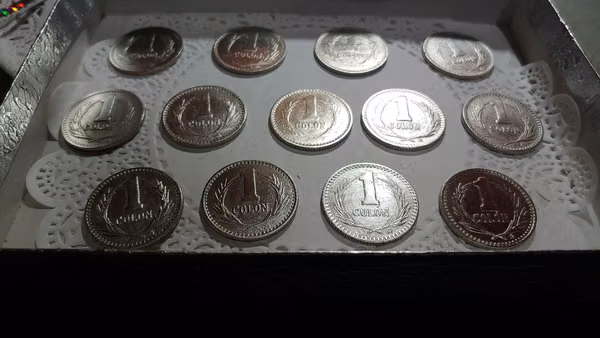 Arras of religious marriage coins of 1 colon