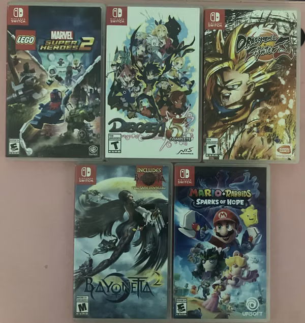 Cajas de juegos para Nintendo Switch