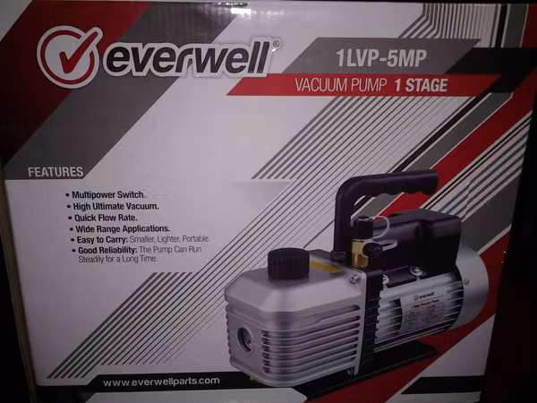 VACUUM PUMP 5 CUBIC FEET CFM 115-230/1/50 ALLTEK