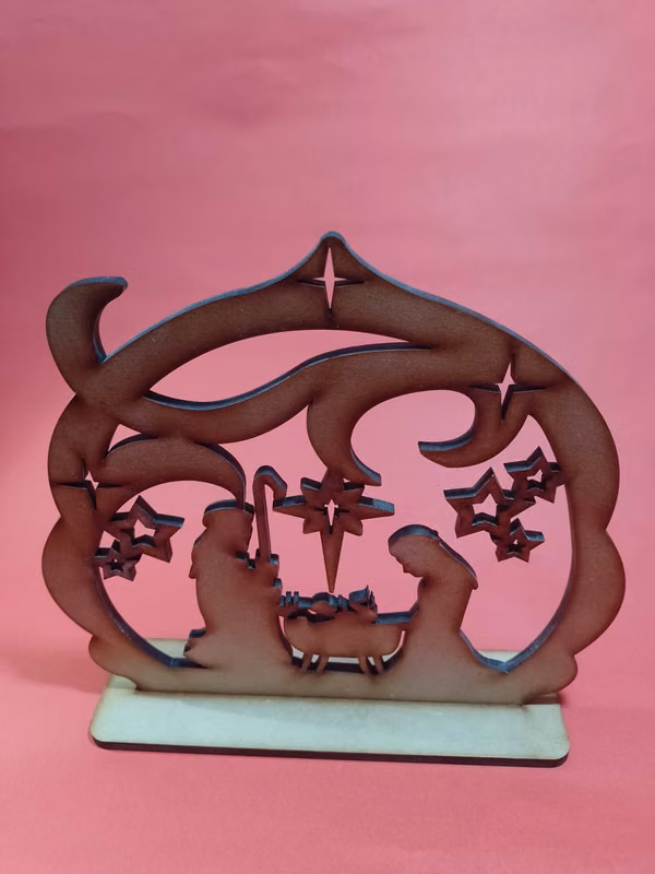 christmas figures in wood