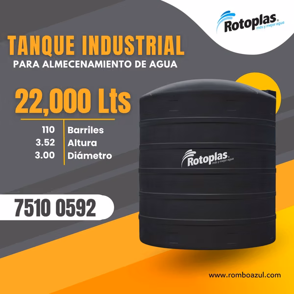 TANK OF 22000 LITRES ROTOPLAS 110 BARRLES
