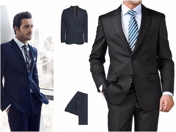 Sold 2 3-piece suits and a single bag