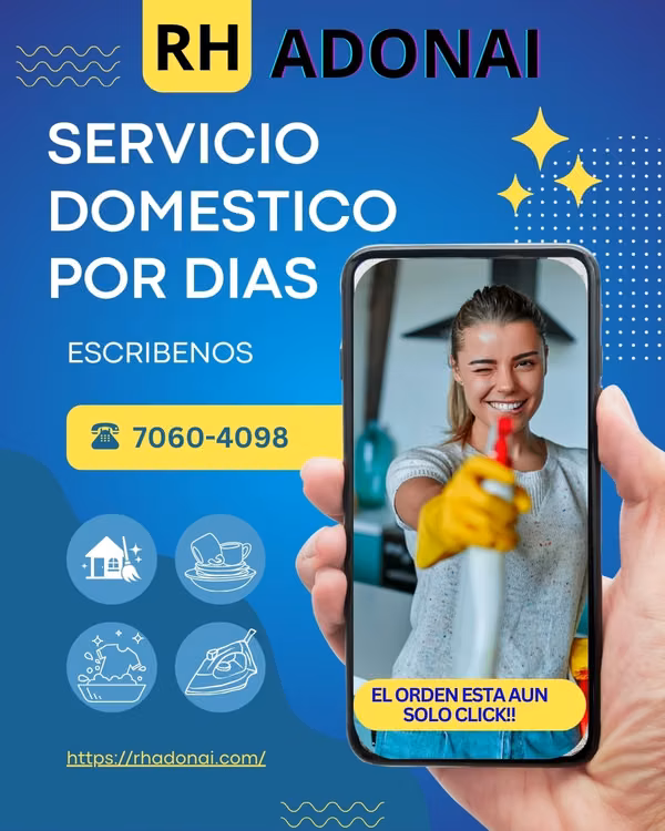 SERVICIOS DOMESTICOS POR DIA