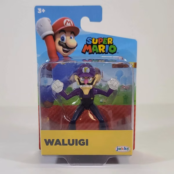Nintendo Super Mario Waluigi 8cm Jakks Pacific.