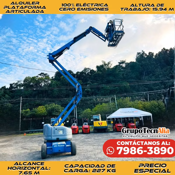 2017 Alquiler Plataforma eléctrica GENIE 15.94m. cero emisiones