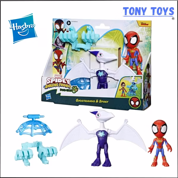 Spidey and his Amazing Friends Marvel Dino-Webs Ghostasaurus & Spidey.