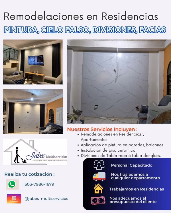 Limpieza de Casas en El Salvador (Lavamos sus Pisos, Baños, Ventanas y Jardines)