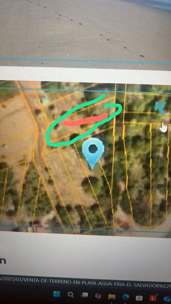 **Playa Agua Fria-Terreno con salida al mar-segunda fila*