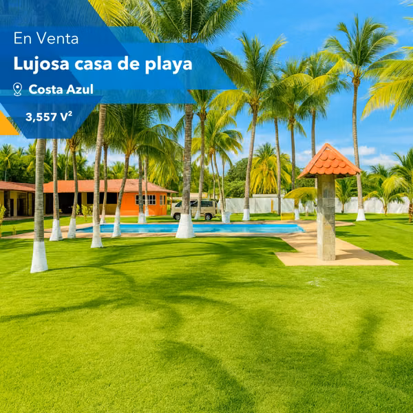 For sale luxury beach house in Costa Azul, El Salvador