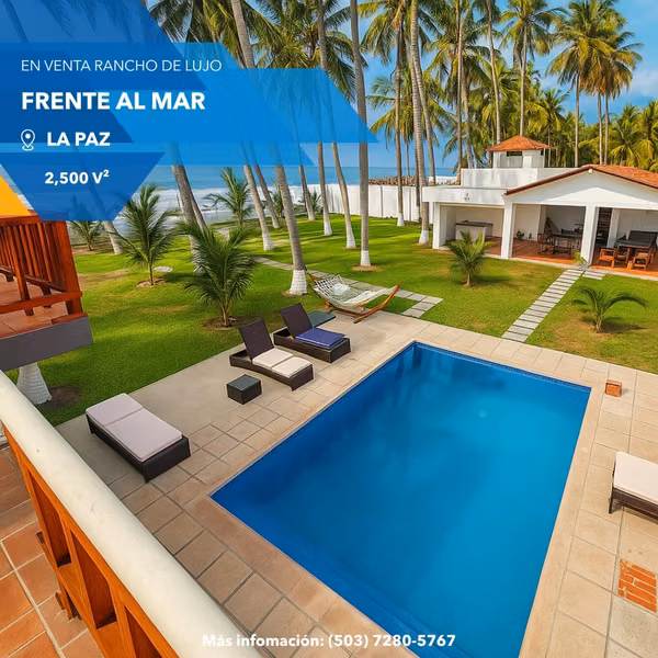 For Sale Rancho De Lujo In Amatecampo First Row Front Al Mar