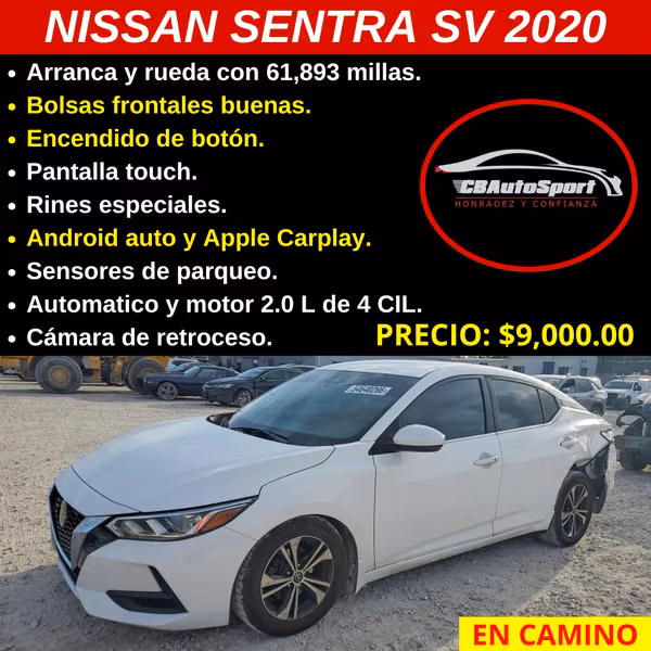 NISSAN SENTRA SV 2020