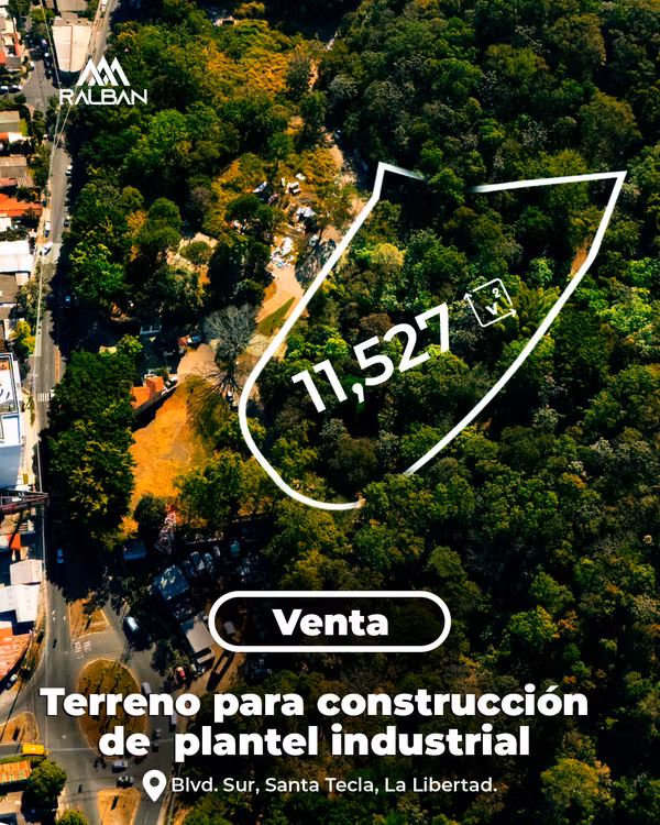 Venta de Terreno para Construcción de Bodegas, Blvd. Sur. Sta. Tecla.