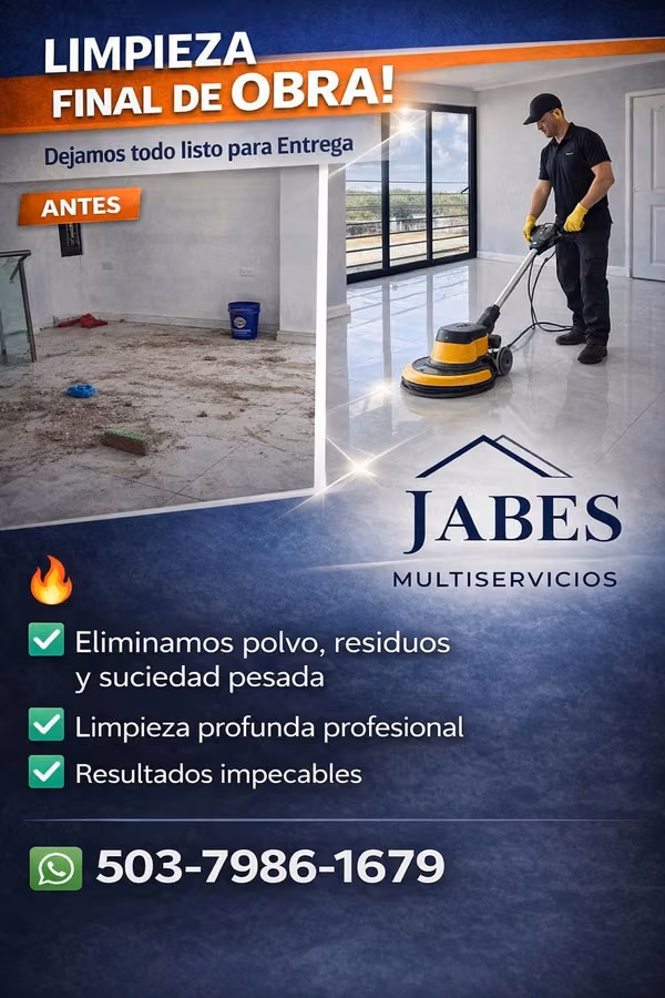 Cleaning and Polishing of Floors, Post-Remodeling