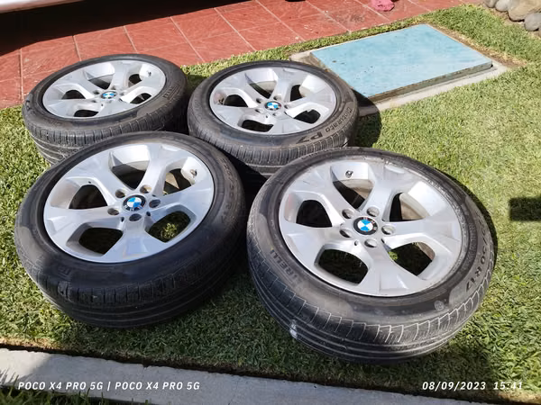 JUEGO DE 4 LLANTAS BMW CON SENSORES Y RINES ORIGINALES