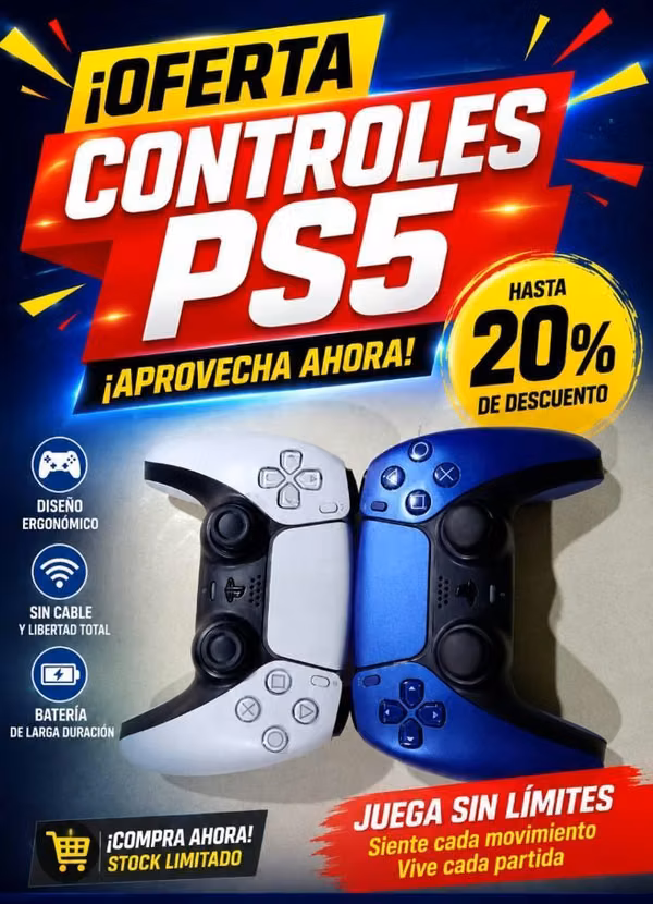 Controles Play5 baratos