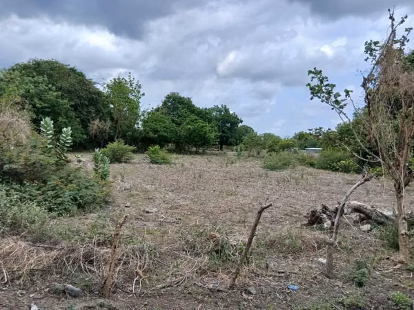 Land is sold on the street side by highway to zacatecoluca