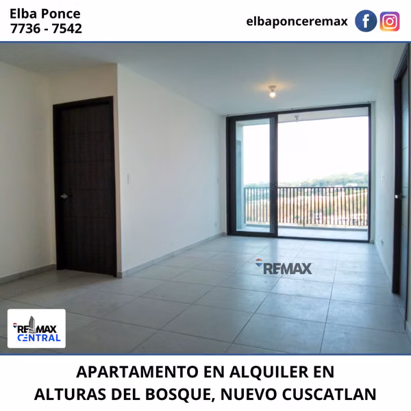APARTAMENTO EN ALQUILER EN ALTURAS DEL BOSQUE, NUEVO CUSCATLAN