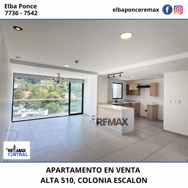 EN VENTA APARTAMENTO CON VISTA AL VOLCAN EN TORRE ALTA 510 COLONIA ESCALON