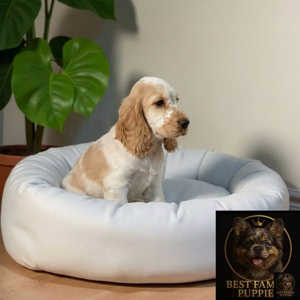 Cachorro Cocker Spaniel Ingles Beige Tradicional / English Cocker Span