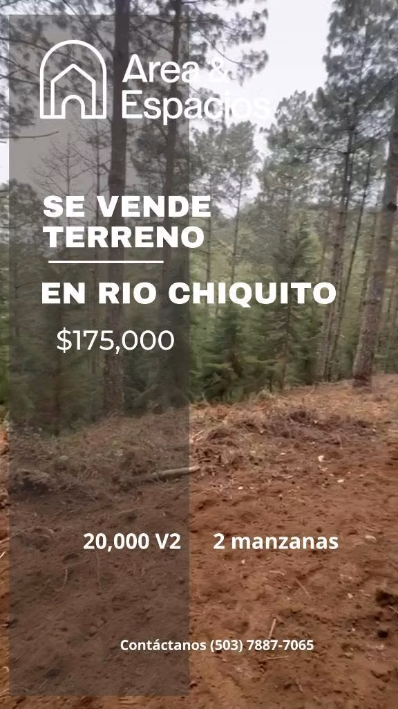 Se venden 2 Terrenos  en Rio Chiquito, Chalatenango.