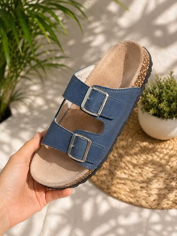 Sandalias azul marino talla 7 nuevas originales envío gratis