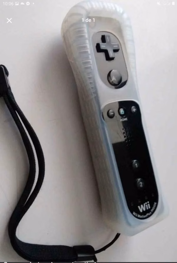 Control Nintendo Wii + motion Plus+ forro protector+ cincha para muñeca