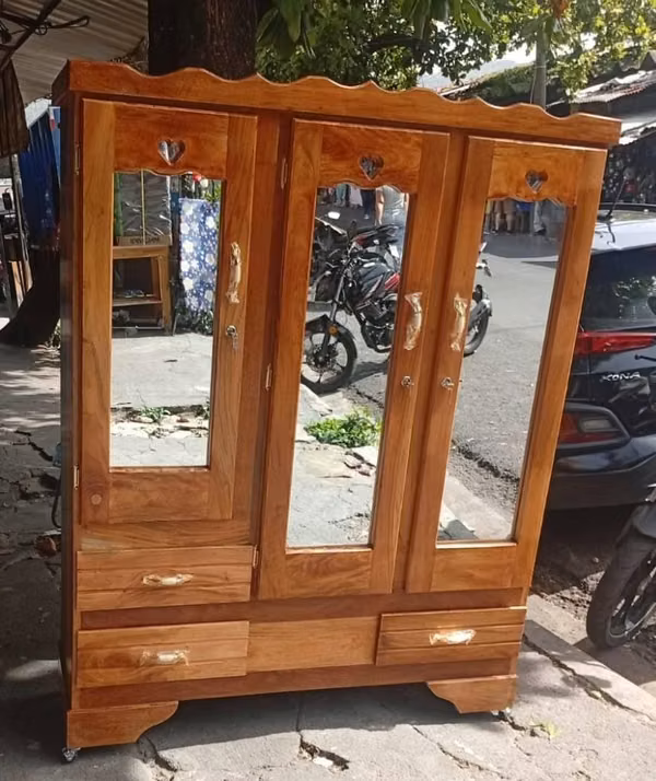 Roperos Natural Wood 3 and 5 Doors