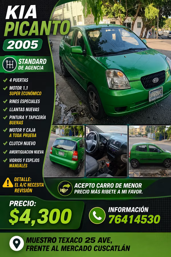 KIA Picanto 2005 Standard de agencia