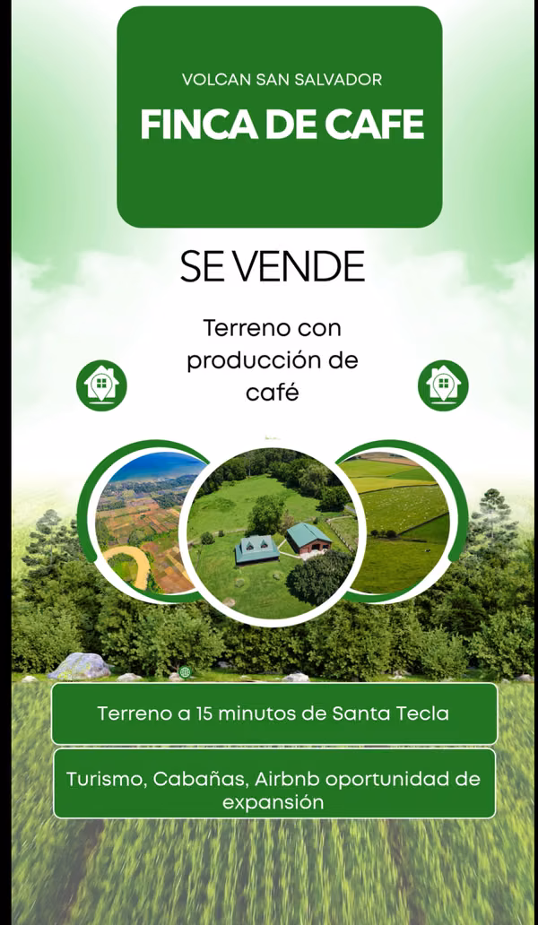 Land Volcan San Salvador