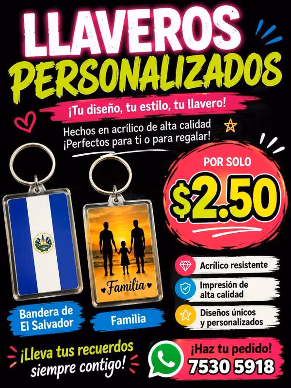 Llaveros personalizados