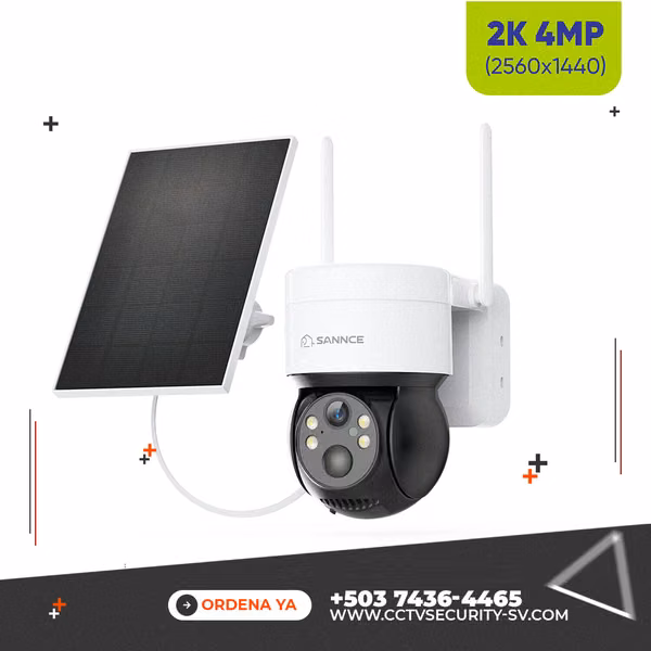 WIFI PTZ camera with 4MP solar panel