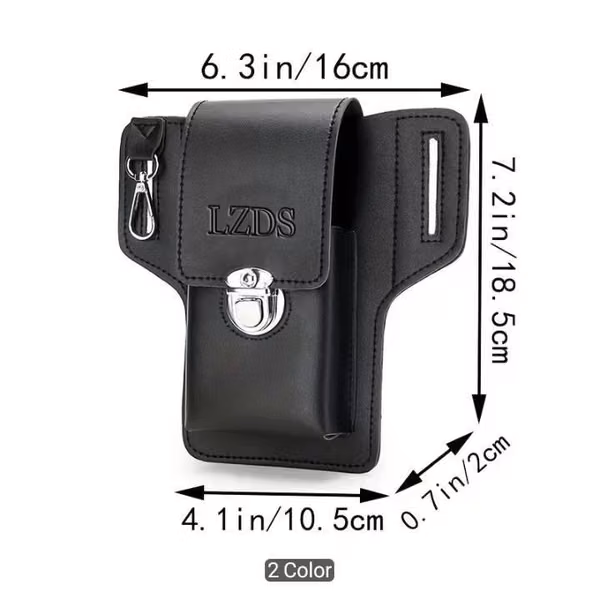 Funda para celular,fino importado,con práctico cierre deslizante metálico,ENVÍO GRATIS