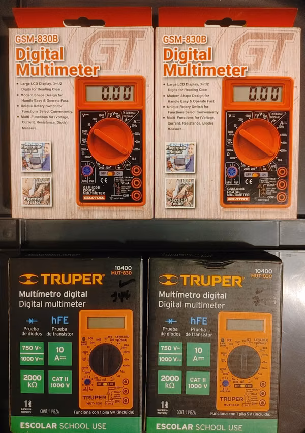 Multímetros Digitales
