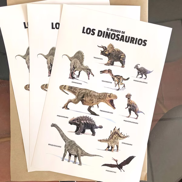 Posters El Mundo de los Dinosaurios