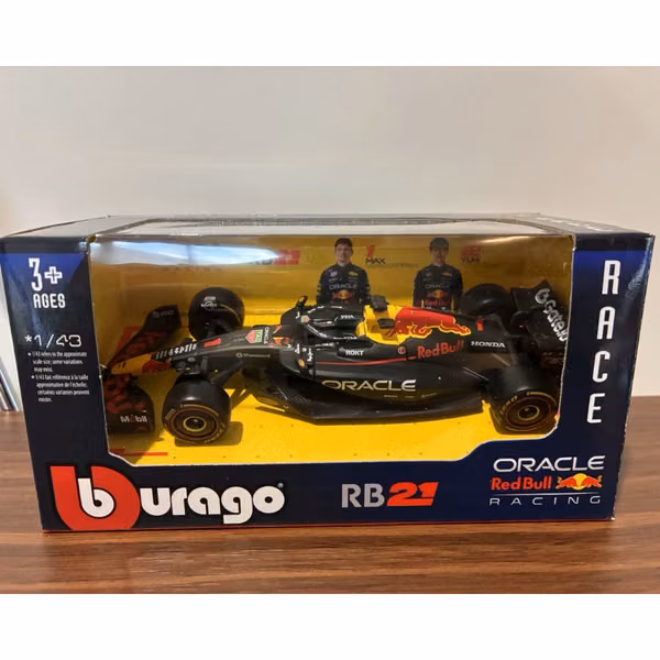 METAL Bburago Oracle Red Bull Max Verstappen Formula 1 Racing 1: 43.