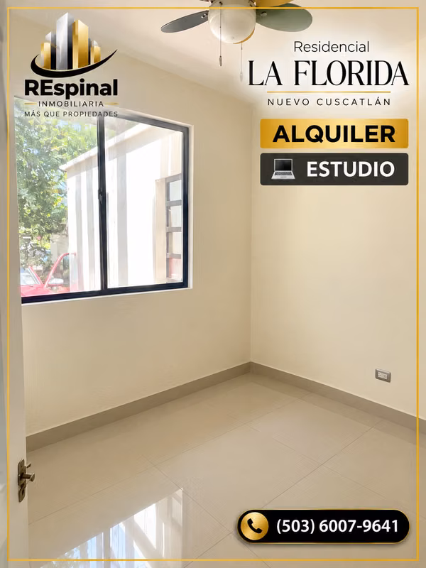 RESIDENCIAL EN ALQUILER (la florida nuevo Cuscatlán )