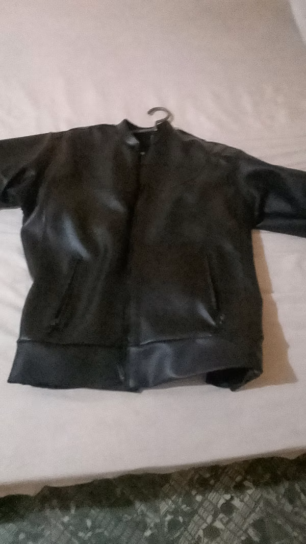 Pure leather shoes and jacket
