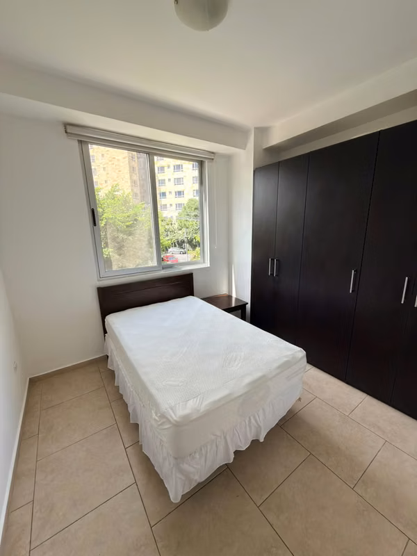 SE ALQUILA APARTAMENTO TORRE SAN BENITO 21, FULL-AMUEBLADO, 3 habitaciones, Sala, Comedor, Baño social, Cocina, Terraza