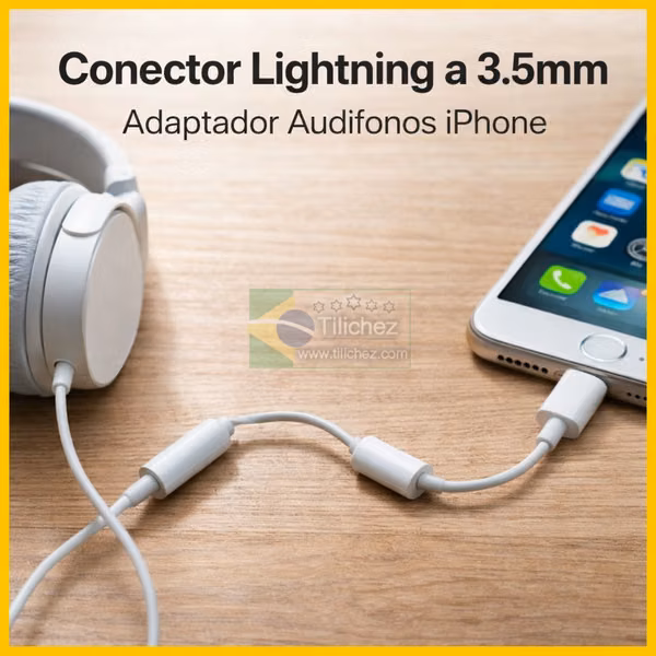 Lightning connector at 3.5mm, iPhone Audio Adapter