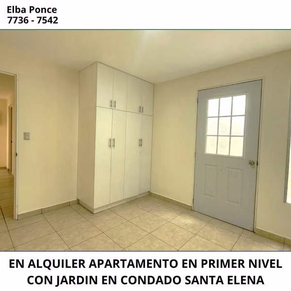 EN ALQUILER | AMPLIO APARTAMENTO EN PRIMER NIVEL CON JARDÍN PRIVADO