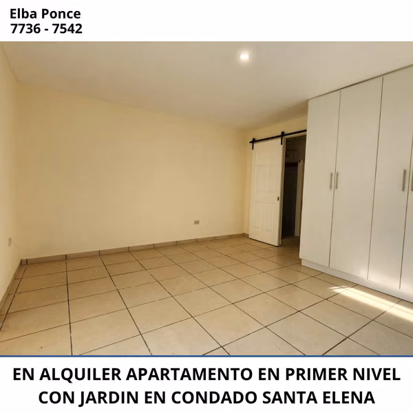 EN ALQUILER | AMPLIO APARTAMENTO EN PRIMER NIVEL CON JARDÍN PRIVADO