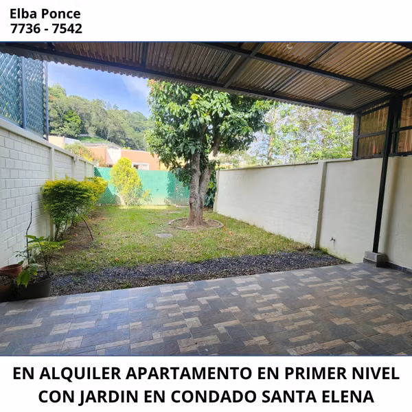 EN ALQUILER | AMPLIO APARTAMENTO EN PRIMER NIVEL CON JARDÍN PRIVADO