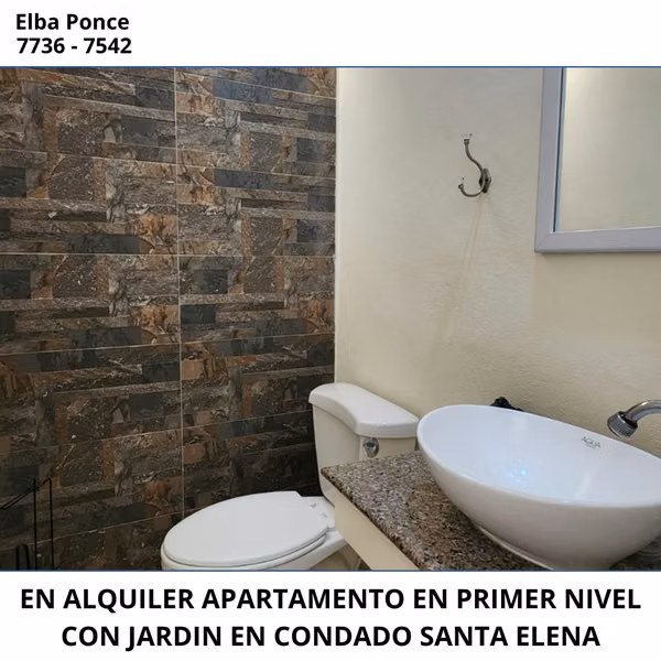 EN ALQUILER | AMPLIO APARTAMENTO EN PRIMER NIVEL CON JARDÍN PRIVADO